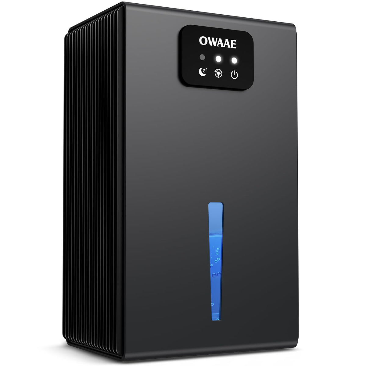 OWAAE Dehumidifier for Home with Auto Shutoff Sleep Mode, 1000 Sq Ft | Quiet for Bedroom Basement Bathroom with Portable 95oz Water Tank, Auto Shutoff, 7-color LED light, Grey