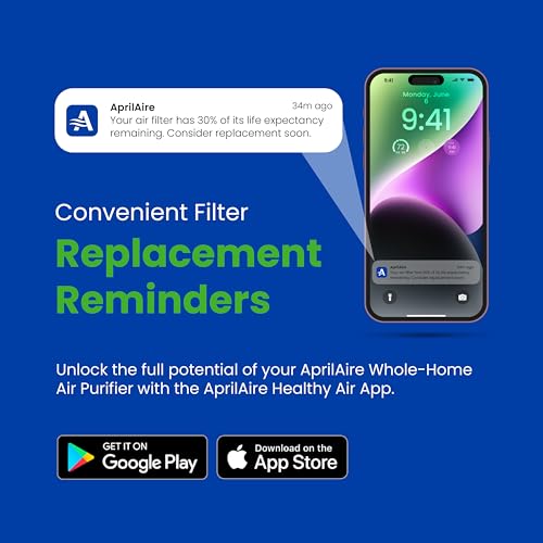 AprilAire 413 Replacement Filter for AprilAire Whole House Air Purifiers - MERV 13, Healthy Home Allergy, 16x25x4 Air Filter (Pack of 2)