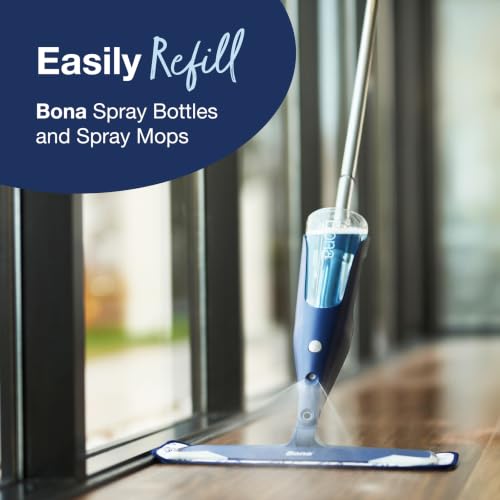 Bona Hardwood Floor Cleaner Refill - 128 fl oz - Unscented | Refill for Bona Spray Mops and Spray Bottles - Residue-Free Floor Cleaning Solution for Wood Floors