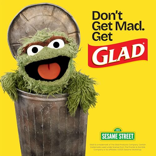 Glad ForceFlex Tall Kitchen Trash Bags, 13 Gallon, Fragrance Free, 110 Count (Package May Vary)