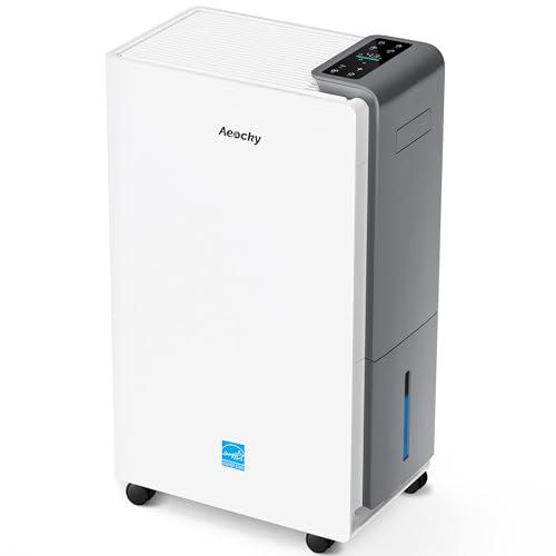 AEOCKY 5500 Sq.Ft Energy Star Most Efficient 2025 Dehumidifier Max 80Pint/D | Dehumidifier with Drain Hose for Basement, Home, Bedroom, Bathroom, Intelligent Humidistat