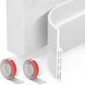 Grotheory 2 Pack Door Draft Stopper, Door Sweep, Weather Stripping Seal | Self-adhesive silicone under door draft stopper for windows and garages, blocks drafts, noise, light, dust and bugs