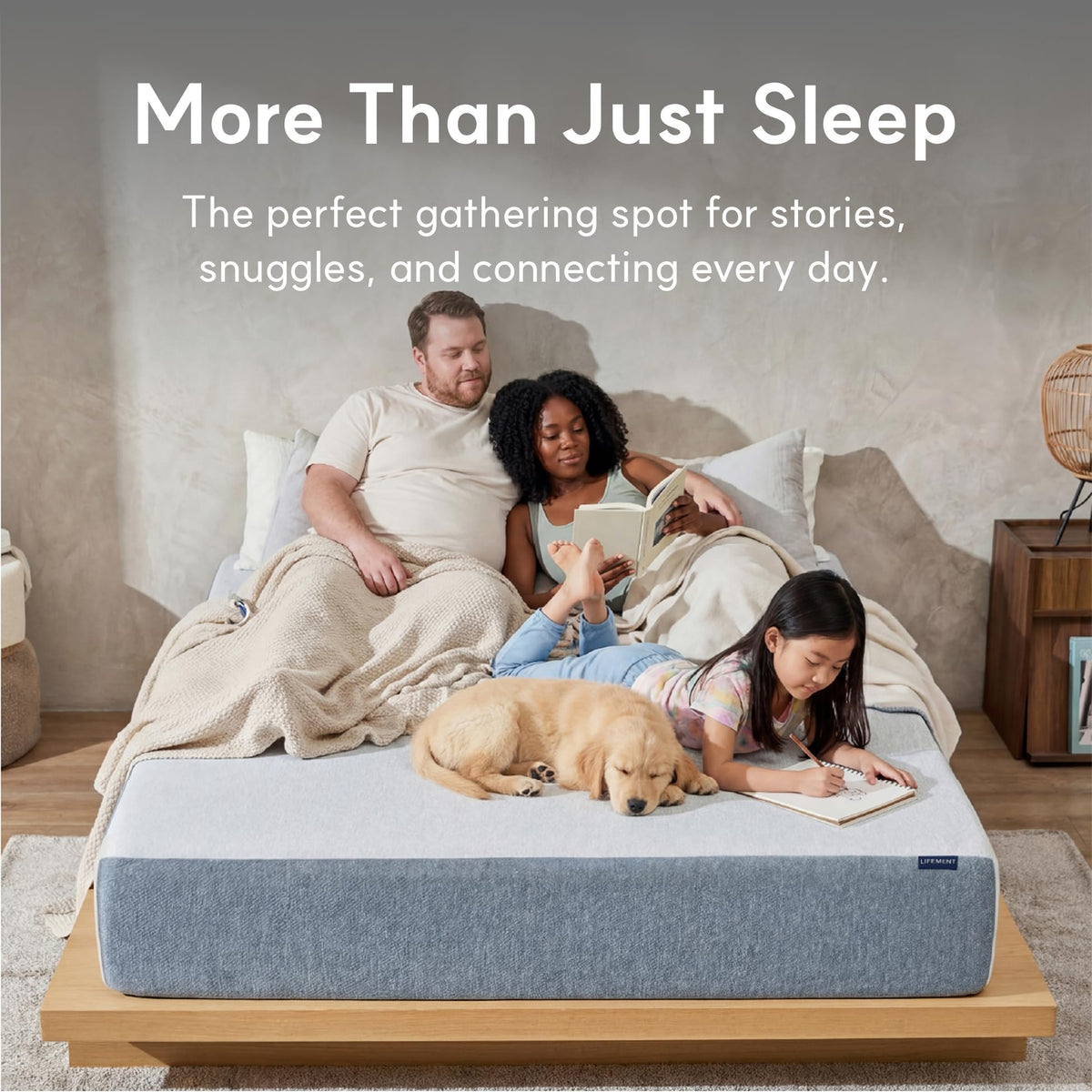 LIFEMENT Full Size Mattress, 8 Inch Full Mattress, Basic Graphite Cooling Memory Foam Mattress in a Box, Pressure Relief with Medium Firm Support, CertiPUR-US Certified, 75''L x 54''W
