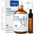HIQILI Lavender Essential Oil for Diffuser, Aromatherapy & Better Sleep | With 10mL travel bottle, Relaxes Mind & Eases Stress, Calming Scent for Room Office & Workspace - 100mL / 3.38 fl oz