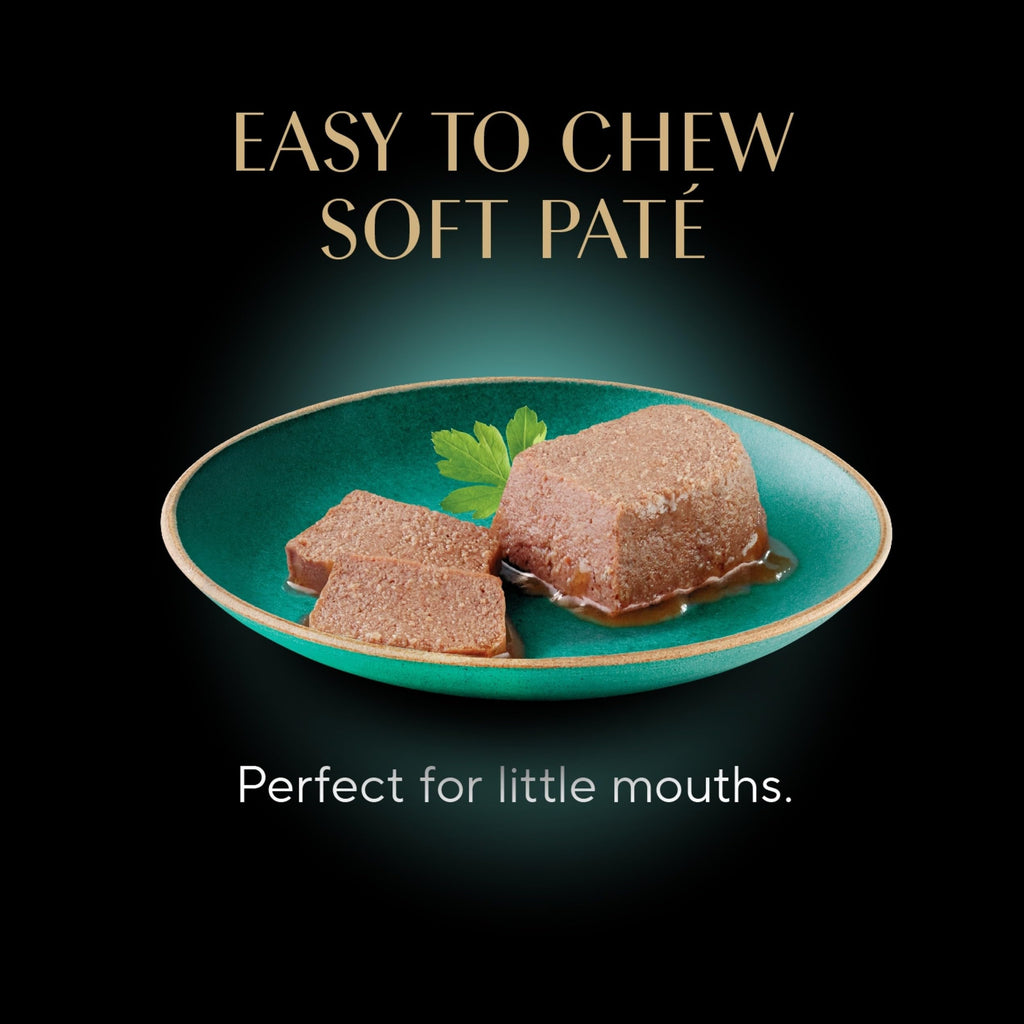 Sheba Perfect Portions Kitten Pate Wet Cat Food, Multipack, 2.6 oz, 24 ct | Chicken, Turkey, & Salmon, DHA for brain development, Vitamin E for immunity, real meat, essential amino acids, 48 servings