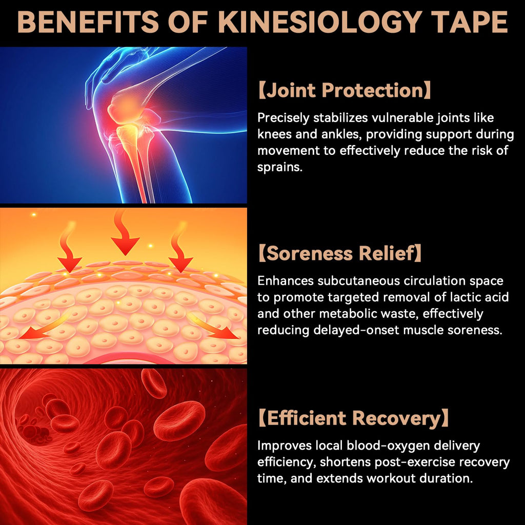 CKeep Kinesiology Tape, Uncut Premium Elastic Athletic Tape 2 Rolls, Beige | Original Cotton Latex Free Kinetic Tape, Breathable & Water Resistant Sports Tape for Muscle and Joint Support, 2inch x 16ft