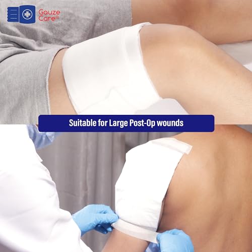 GauzeCare Sterile Abdominal- ABD Combine Pads| 50-Pack, 5 x 9 Inches| Extra Absorbent & Thick, Individually Wrapped Wound Dressing, First Aid Pads| Surgical-Grade, Nonstick- for Heavy Leakage, Post Op