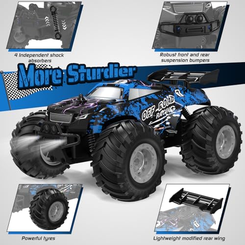 All-Terrain Remote Control Car for Boys Christmas Kids Rechargeable