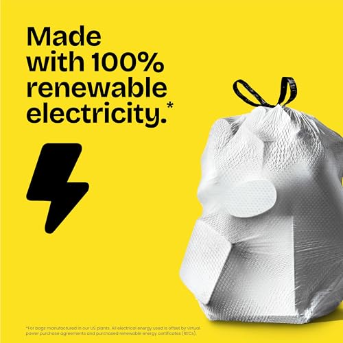 Glad ForceFlex Tall Kitchen Trash Bags, 13 Gallon, Fragrance Free, 110 Count (Package May Vary)