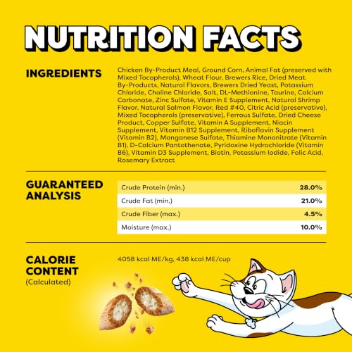 Temptations Classic Crunchy and Soft Cat Treats, Seafood Medley, 30 oz | Under 2 calories per treat, 100% complete & balanced adult cat nutrition, resealable tub, use as snack, meal, or food topper