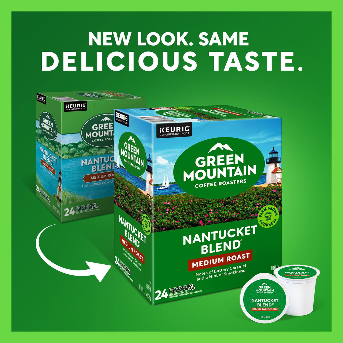 Green Mountain Coffee Nantucket Blend Keurig Single-Serve K-Cup Pods, Medium Roast Coffee, 96 Count
