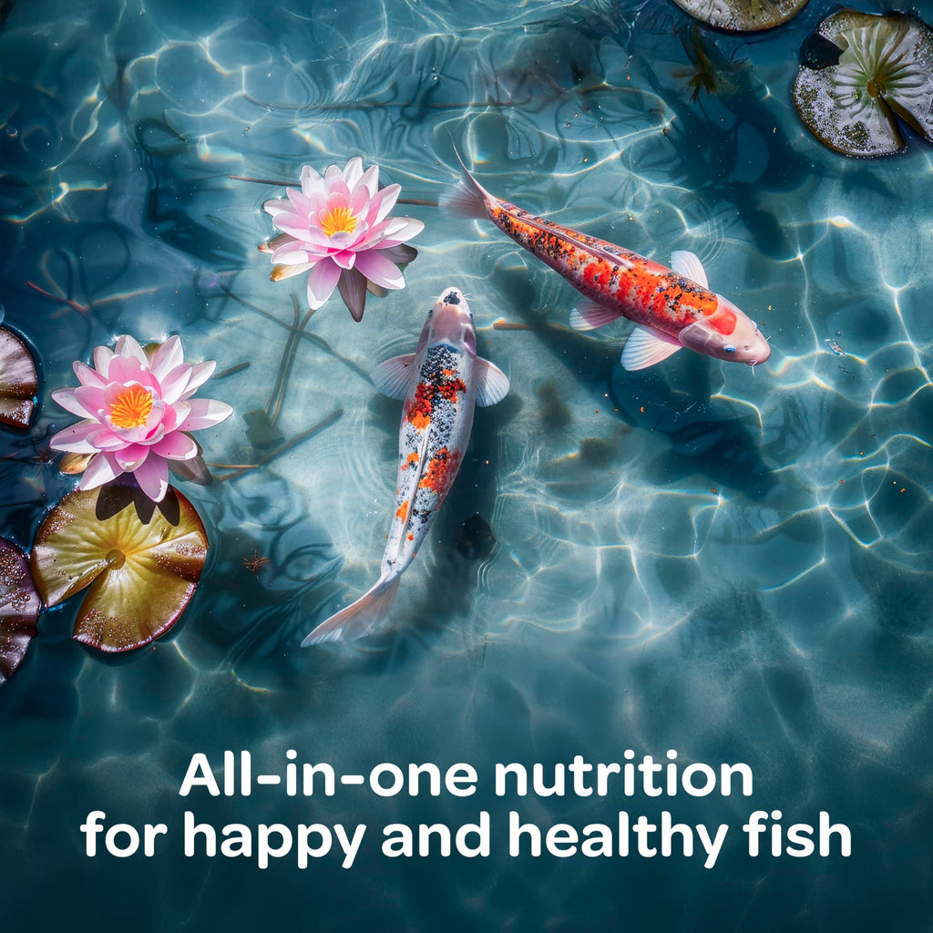 Kaytee Koi's Choice Floating Fish Food for Koi, Goldfish & Pond Fish | Supports growth. Fish food pellets for all seasons. 35% protein, fish meal first, highly digestible koi food