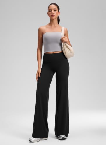 CRZ YOGA Softretch Wide Leg Pants 28"/30"/32" | No Front Seam, Ultimate Comfort, Next to Skin, Yoga, Casual, High Waisted, for Women