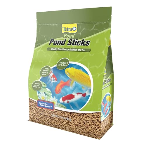 Tetra Pond Sticks Fish Food For Goldfish & Koi, 1.72 lbs | Healthy Daily Diet For All Pond Fish, Easy To Digest Floating Sticks Promote Clearer Water, Feed When Water Is +50 Degrees
