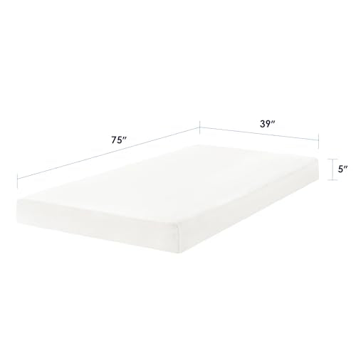 Best Price Mattress 5 Inch Memory Foam Mattress, Medium Firm, Cooling Gel Infused, Certified Safe Foams & Fabric, Mattress in a Box, Twin