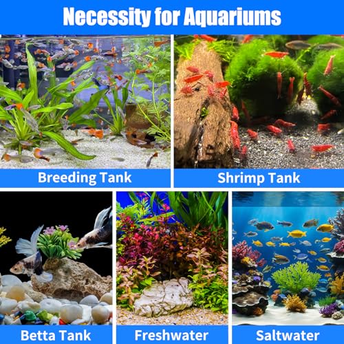 AQUANEAT 6-Pack Pre-Filter Sponge for Aquarium Shrimp Fry Fish Tank Filter 0.8” Intake, Replacement Foam Cover