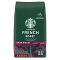 Starbucks Ground Coffee, Dark Roast Hot or Iced Coffee, French Roast, 28 oz | 100% Arabica ground coffee; Dark Roast French Roast; 1 bag, 28 oz