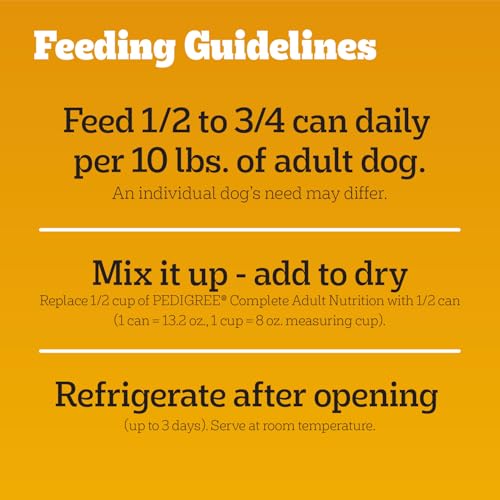 Pedigree Choice Cuts Wet Dog Food, Beef & Country Stew, 13.2 oz, 12 Count | Beef & Country Stew flavors, 100% complete & balanced, 50%+ water for hydration, made with real beef, choice cuts in gravy