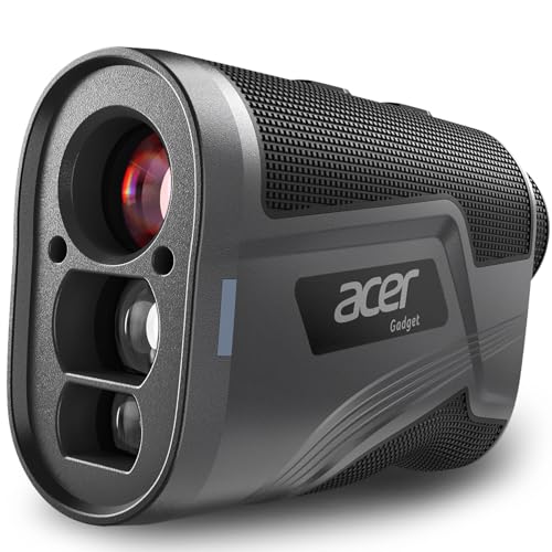 Acer Gadget Golf Rangefinder with Slope On/Off, 800/1200Yards, Golf Gifts | 6X Magnification with Flag Pole Locking Vibration, Rechargeable Battery with Magnetic Stripe, Golf Accessories for Men.