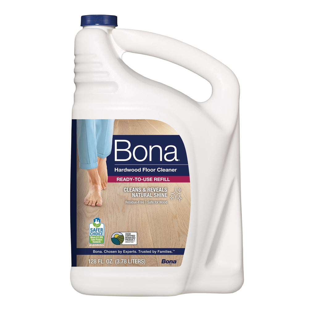 Bona Hardwood Floor Cleaner Refill - 128 fl oz - Unscented | Refill for Bona Spray Mops and Spray Bottles - Residue-Free Floor Cleaning Solution for Wood Floors