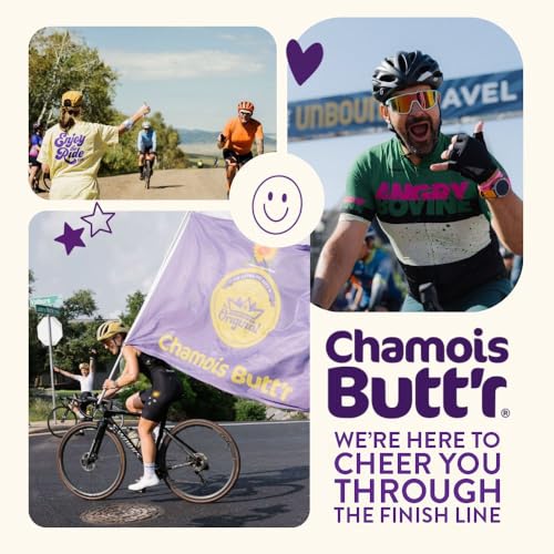 Chamois Butt’r Original Anti-Chafe Cream for Cycling, Running & Active Lifestyles - Helps Prevent & Soothe Chafing, Non-Greasy, Easy Rinse, Skin-Friendly Formula, Unscented - 8 oz Tube