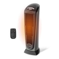 Lasko 23" Ceramic Tower Space Heater with Remote Control - Silver - 751320 | 1500W, Widespread Oscillation, 2 Heat Settings, Portable Tower Heater for Indoor Use and Office, Timer, Overheat Protection