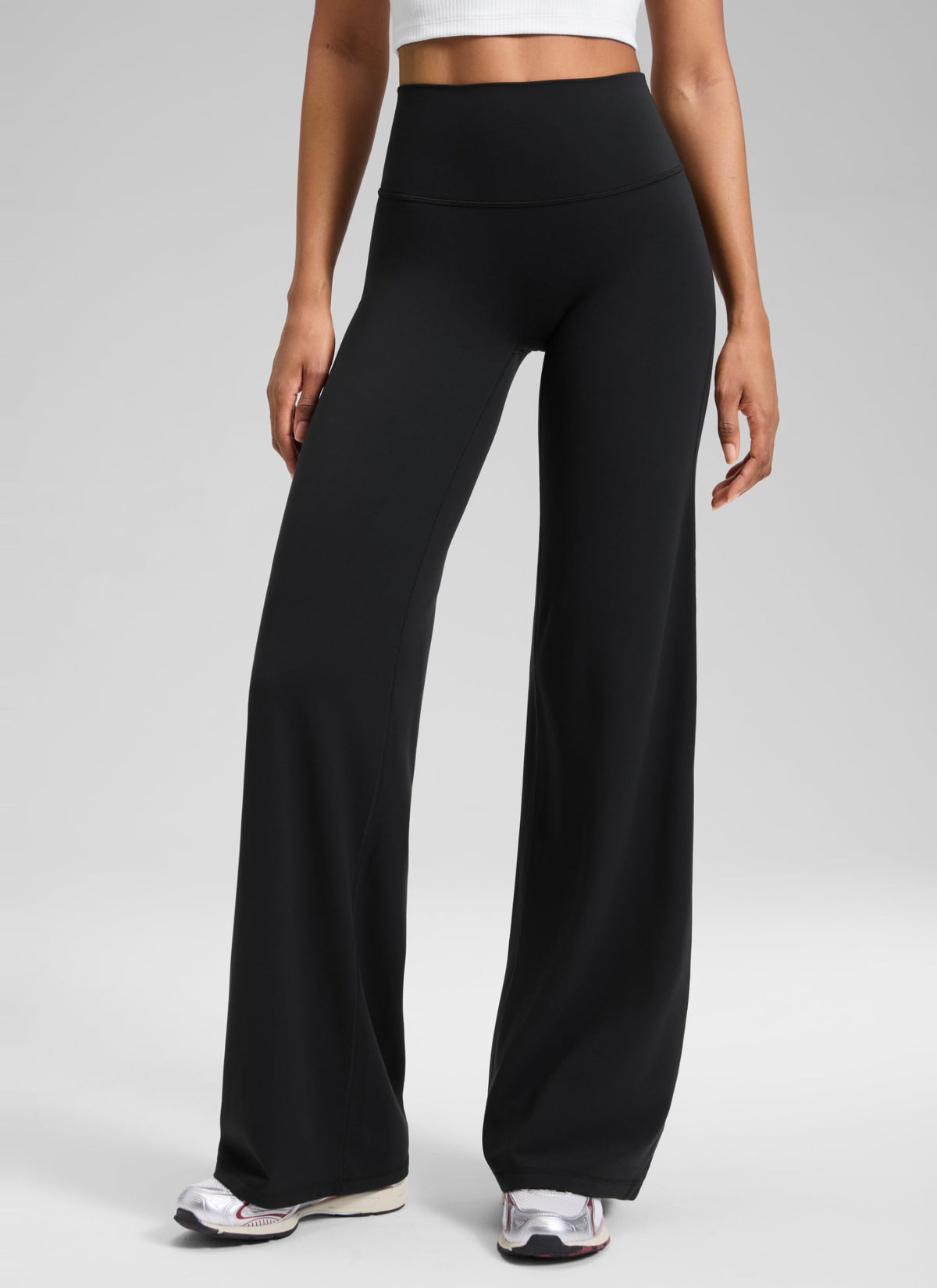 CRZ YOGA Softretch Wide Leg Pants 28"/30"/32" | No Front Seam, Ultimate Comfort, Next to Skin, Yoga, Casual, High Waisted, for Women