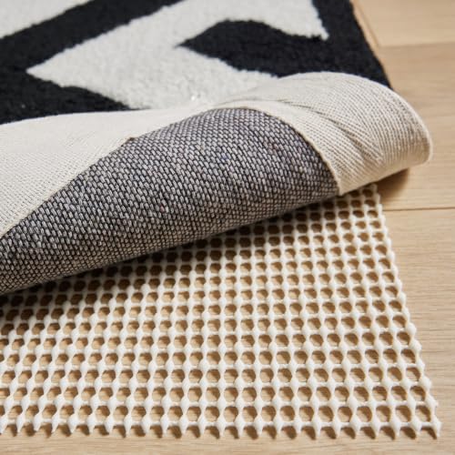 GORILLA GRIP® Slip Resistant Rug Gripper Pads for Hardwood Floor, Cream | Strong Grips Help Keep Area Rugs Safe in Place for Tile, Vinyl and Hard Wood Floors, Floor Protection for Under Carpets, 2x3