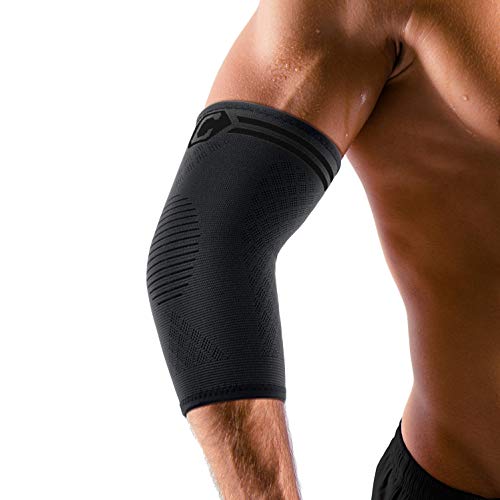 CAMBIVO 2 Pack Elbow Brace Compression Sleeve, Tennis & Golfer's Elbow | Breathable 3D Knit, Moisture-Wicking, No Straps or Velcro, Epicondylitis, Tendonitis & Arthritis Relief, All-Day Wear