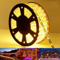 100ft LED Rope Lights Outdoor, 720 LED Connectable and Flexible Tube Lights with 8 Modes, Waterproof LED Rope Lighting for Garden, Patio, Pool, Bedroom, Party, Indoor Outdoor Decoration (Warm White)