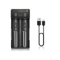 18650 Battery Charger for 3.7V/3.6V Li-ion Batteries 26650 18650 21700 14500 16340(RCR123), Ni-MH/Ni-Cd AA AAA C Batteries-Upgraded