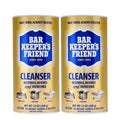 Bar Keepers Friend Powder Cleanser, 12 oz x 2, Multipurpose Cleaner, Degreaser & Remover for Burnt Stainless Steel Pots and Pans, Rust Stains, Hard Water Deposits & Soap Scum