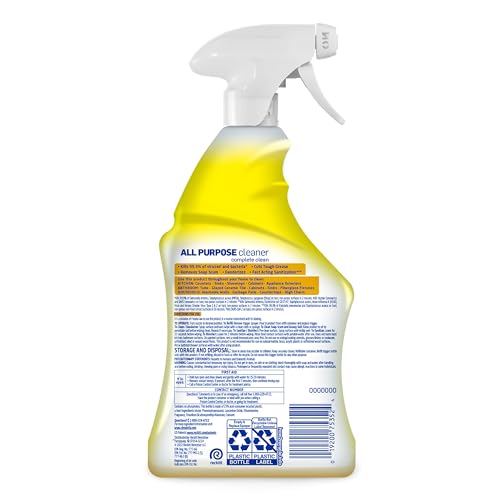 Lysol All Purpose Cleaner Spray, Disinfectant, Lemon, 32oz | Multipurpose Cleaner, Sanitizer & Disinfectant Spray, Degreaser, Multi-Surface Kitchen & Bathroom Cleaner, Cleaning Supplies