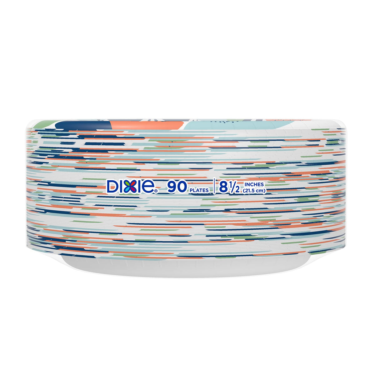 Dixie Paper Plates 8.5 Inch, 90 Count, Disposable Plates | For parties as dessert plates or snack plates, 2X stronger, small paper plates are soak-proof, cut resistant, microwave-safe