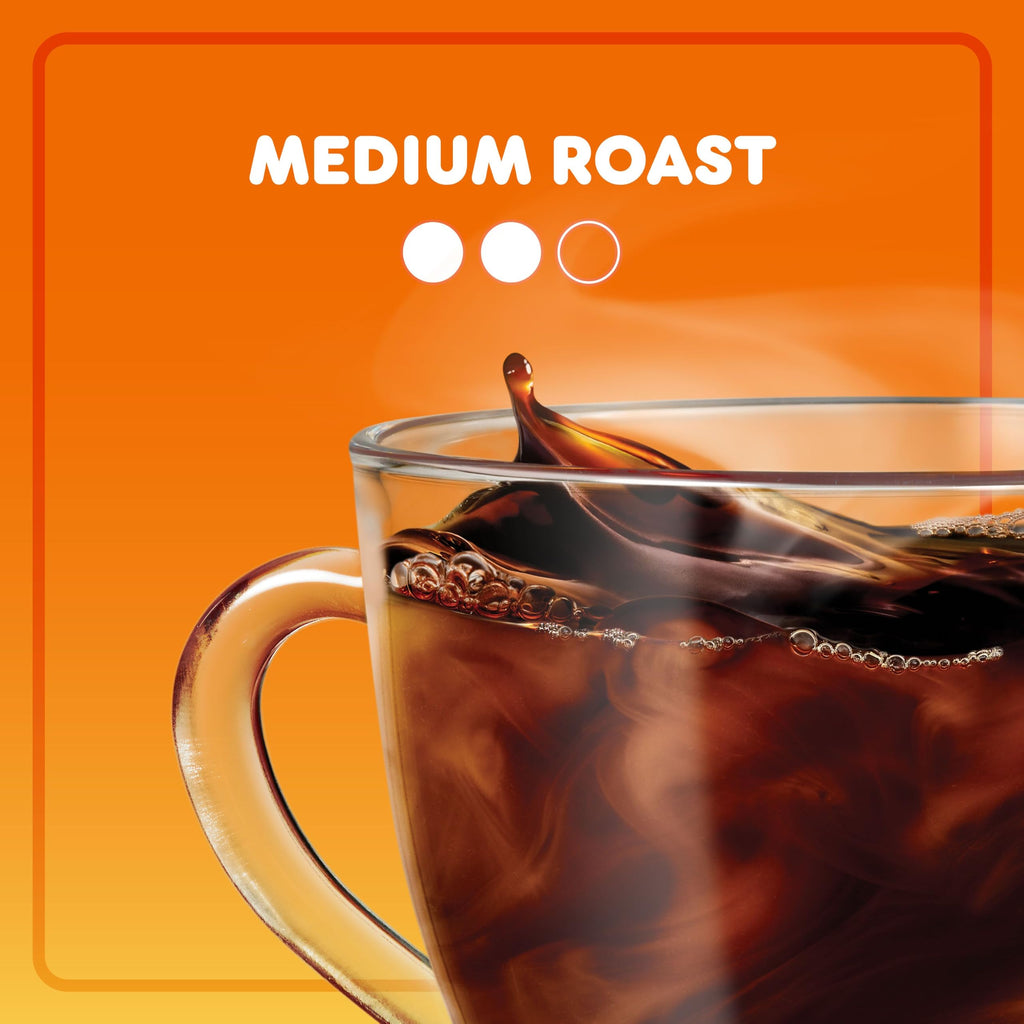 Dunkin’ Original Blend Medium Roast Ground Coffee, 30 Oz. Canister | Made with Arabica beans, rich & smooth flavor, stay-fresh coffee canister, easy-drinking medium roast, great hot or iced