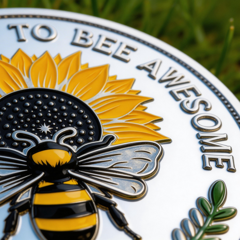 🏆NEW YEAR 60% OFF - Bee Kind Positivity Commemorative Coin 🐝🪙🌼
